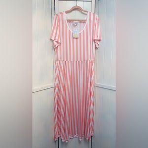 New plus size 3X LuLaRoe, Riley, midi dress